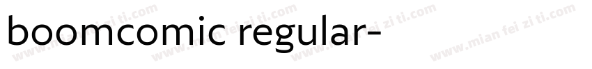 boomcomic regular字体转换